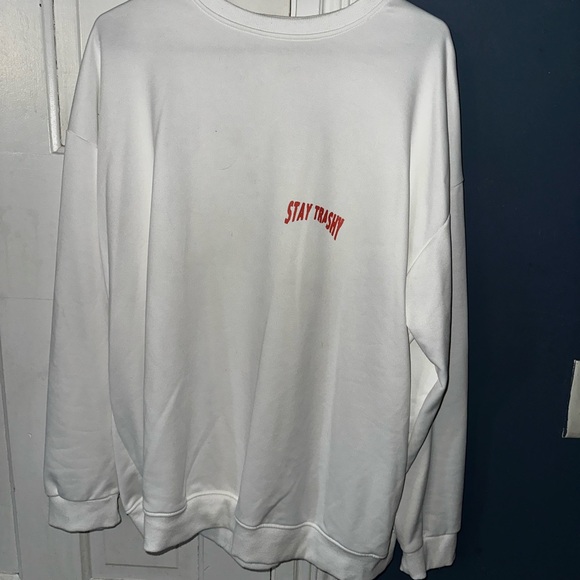 Stay Trashy Raccoon Graphic Sweatshirt - Picture 2 of 3